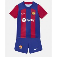 Barcelona Hjemme Trøje Børn 2023-24 Kortærmet (+ Korte bukser)